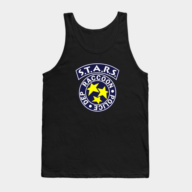 STARS RACCOON POLICE DEPARTMENT RESIDENT EVIL Tank Top by MANSE